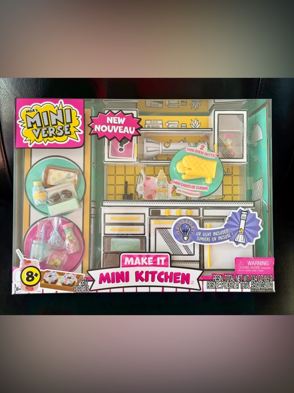 NEW Miniverse Make it Mini Kitchen Play Set with oven mitts & bonus recipes NIB
